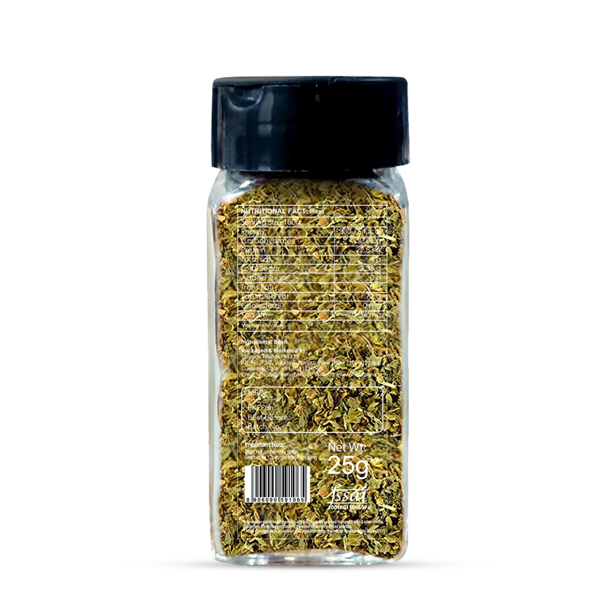 Chef Urbano Basil Sprinkler 25 Gms