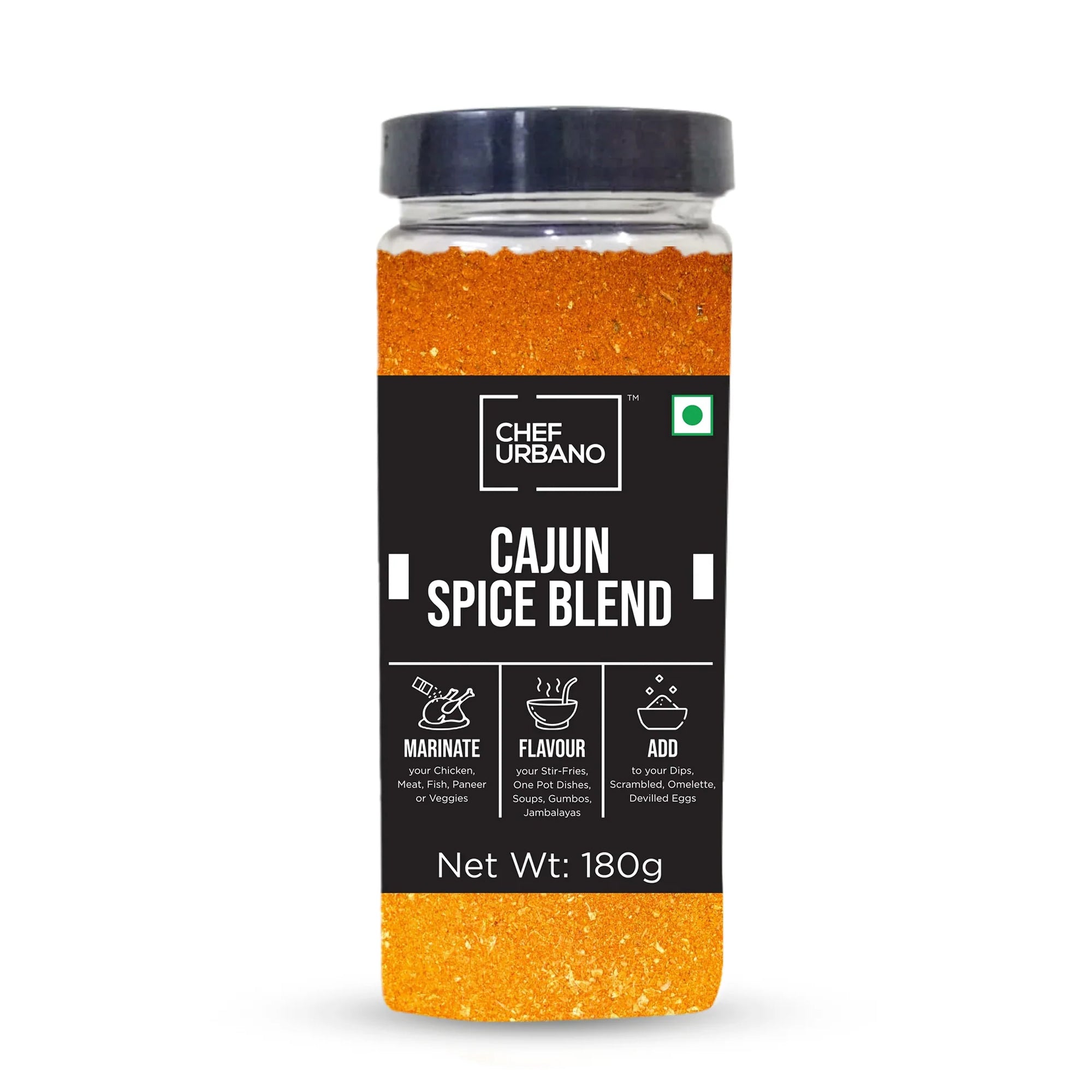 Chef Urbano Spice Mix Cajun Spice Blend 180 Gms