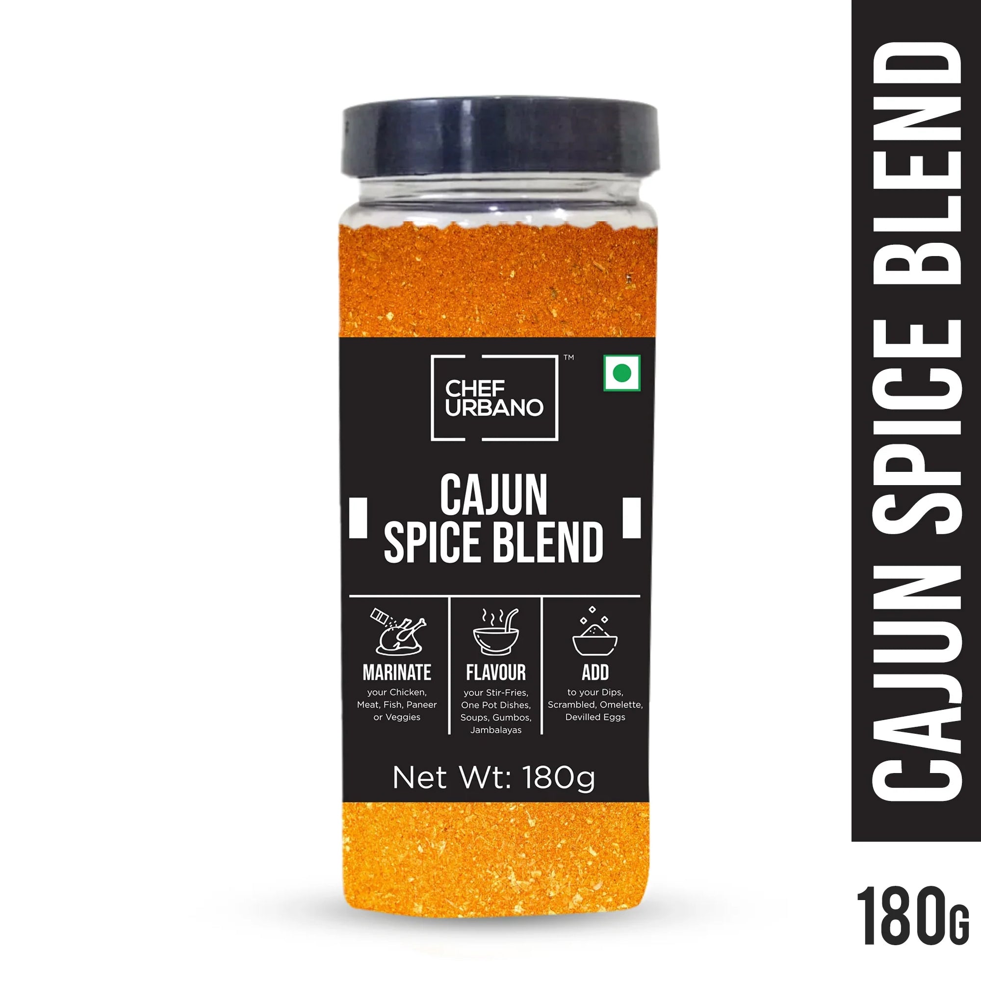 Chef Urbano Spice Mix Cajun Spice Blend 180 Gms
