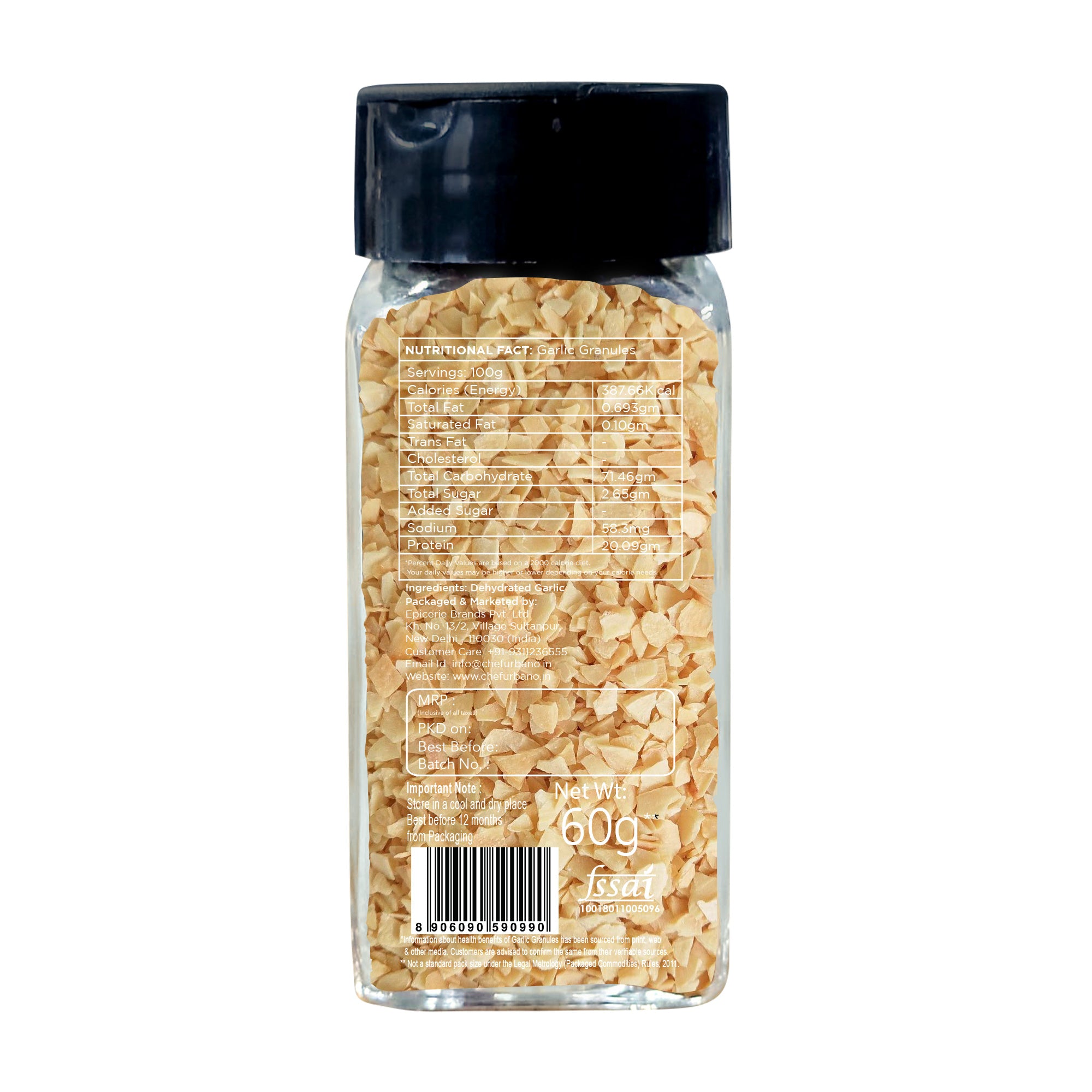 Chef Urbano Garlic Granules Sprinkler 60g