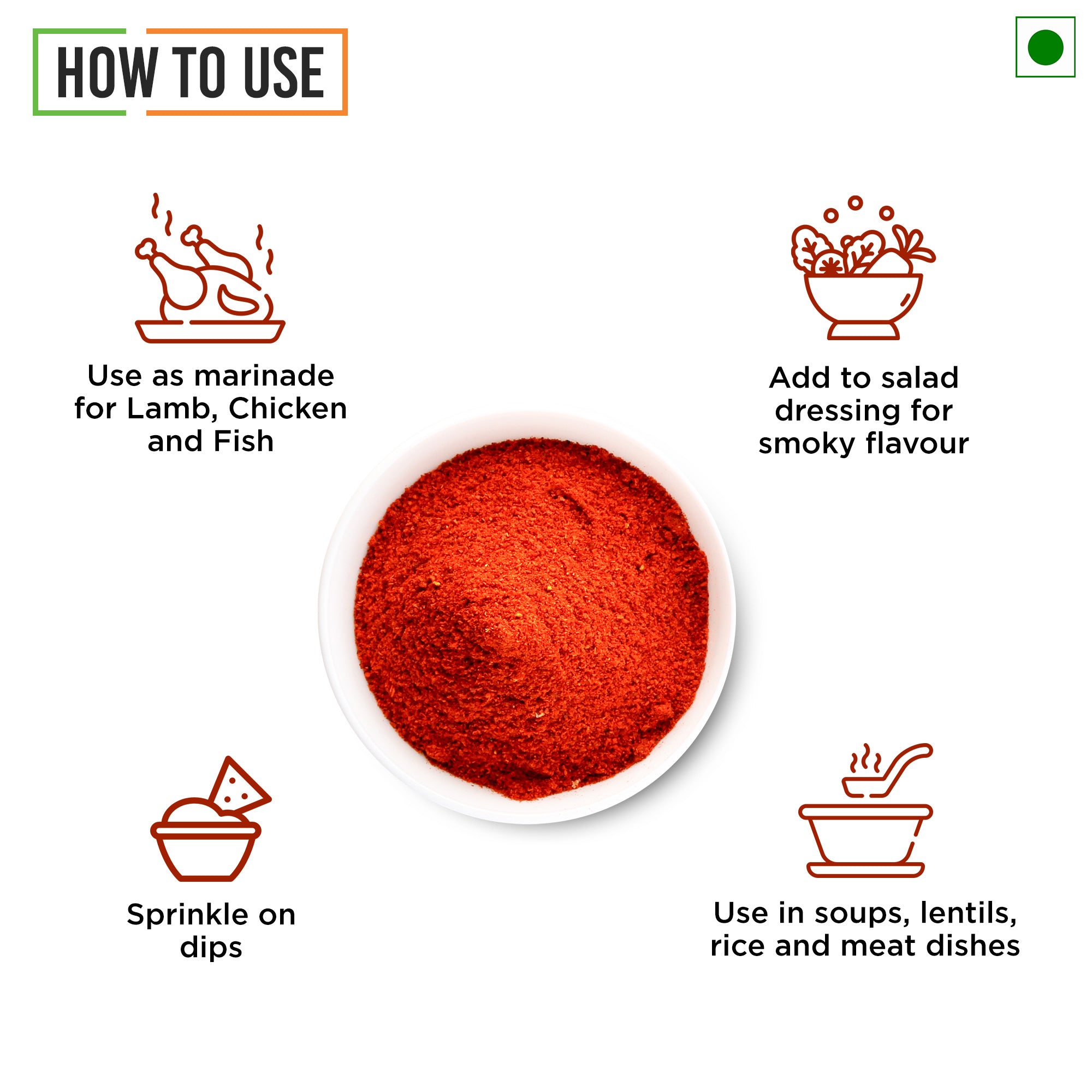 Chef Urbano Smoked Paprika Hot 100 Gms