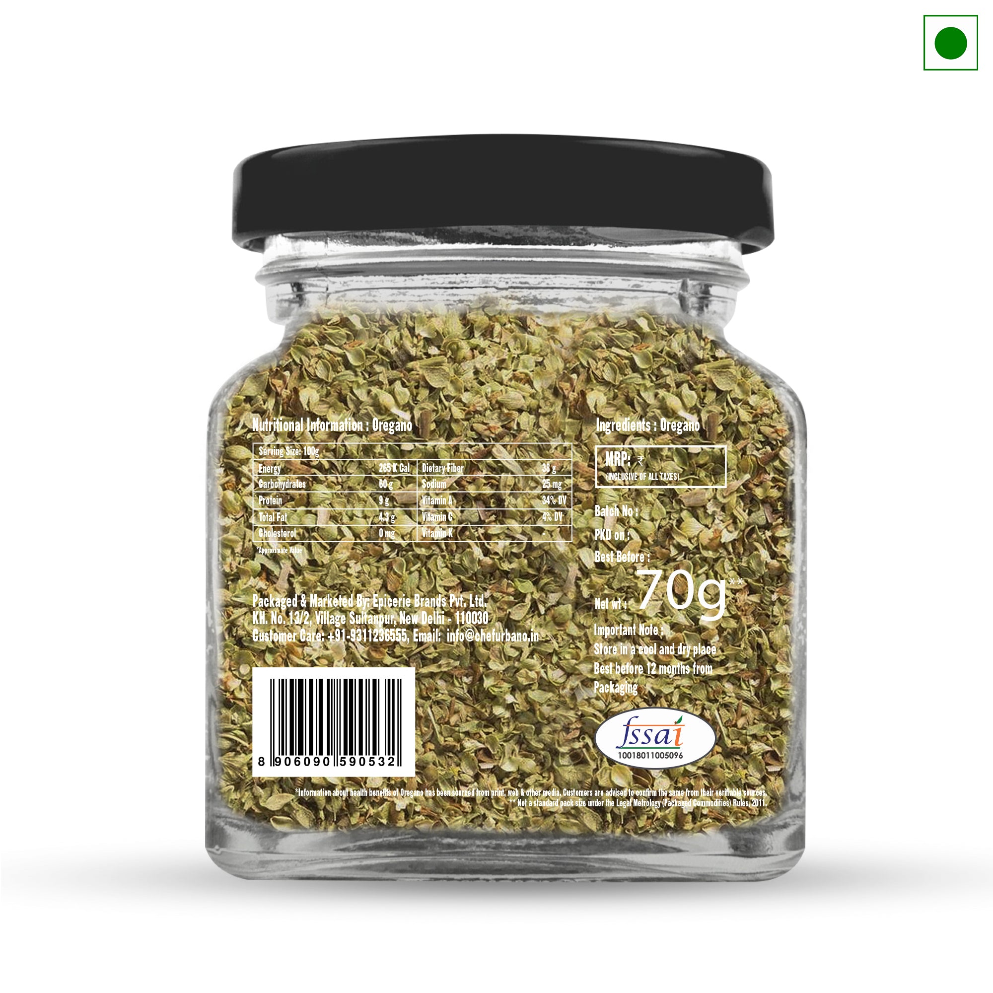 Chef Urbano Oregano 70g