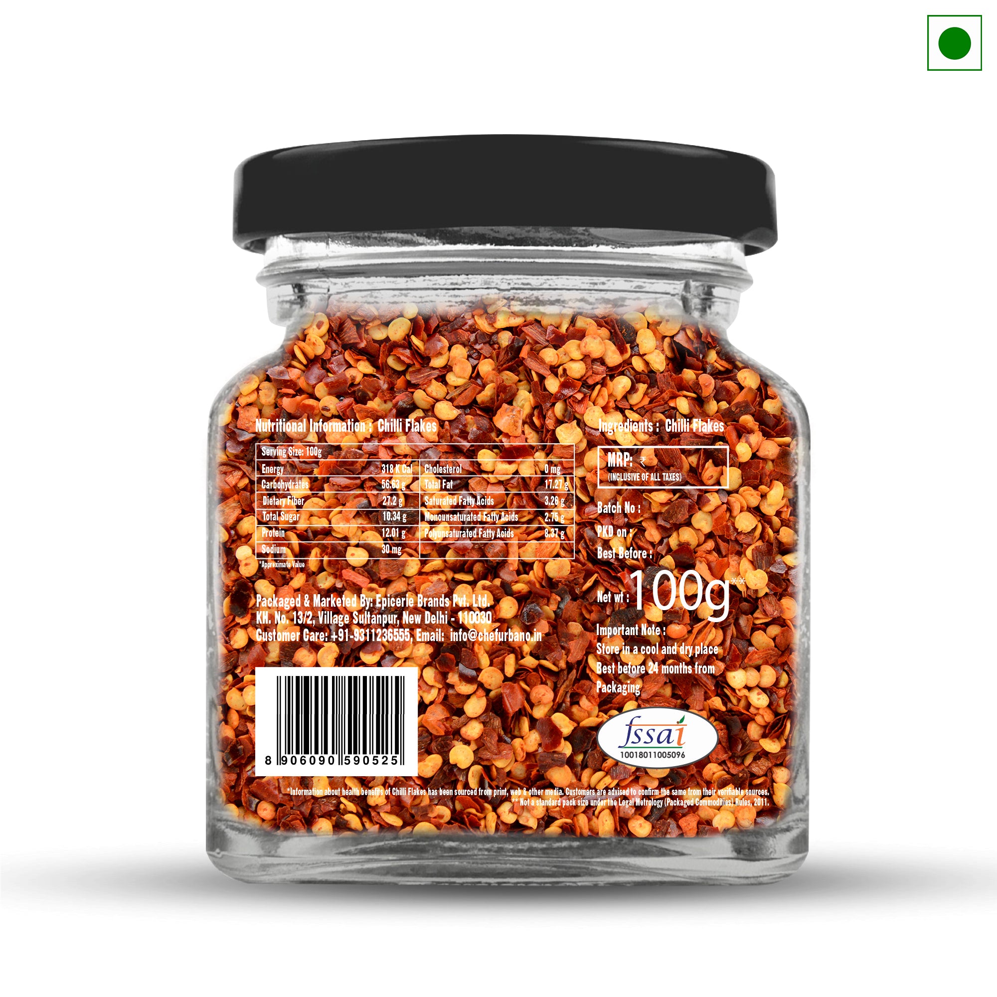 Chef Urbano Chilli Flakes 100g