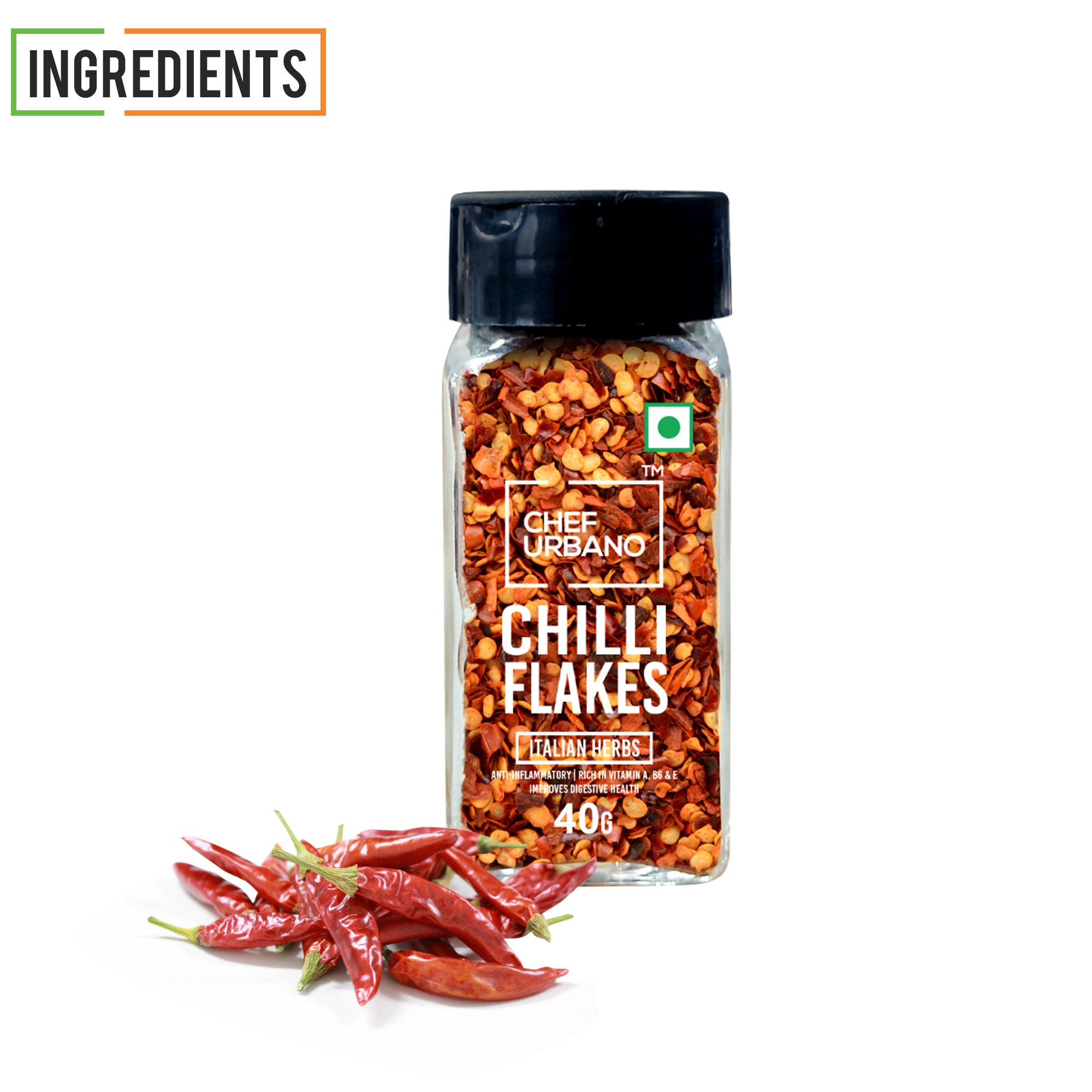 Chef Urbano Chilli Flakes Sprinkler 40g