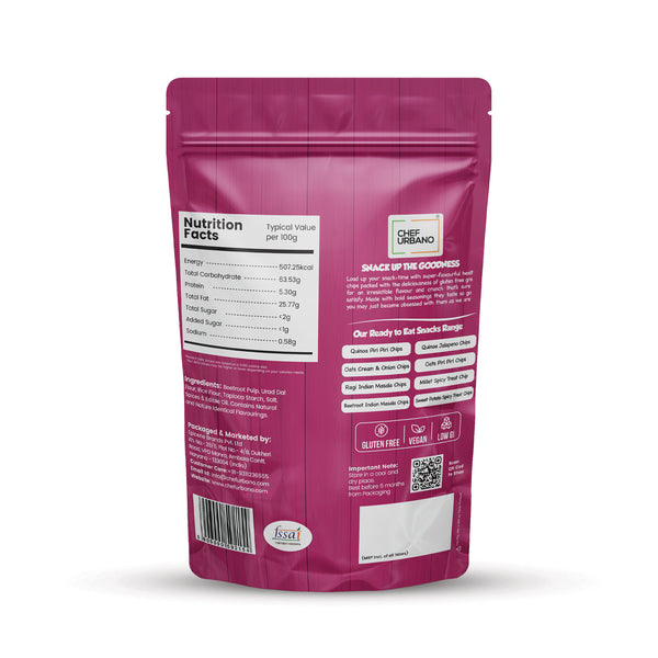 Chef Urbano Beetroot Chips Indian Masala 80g