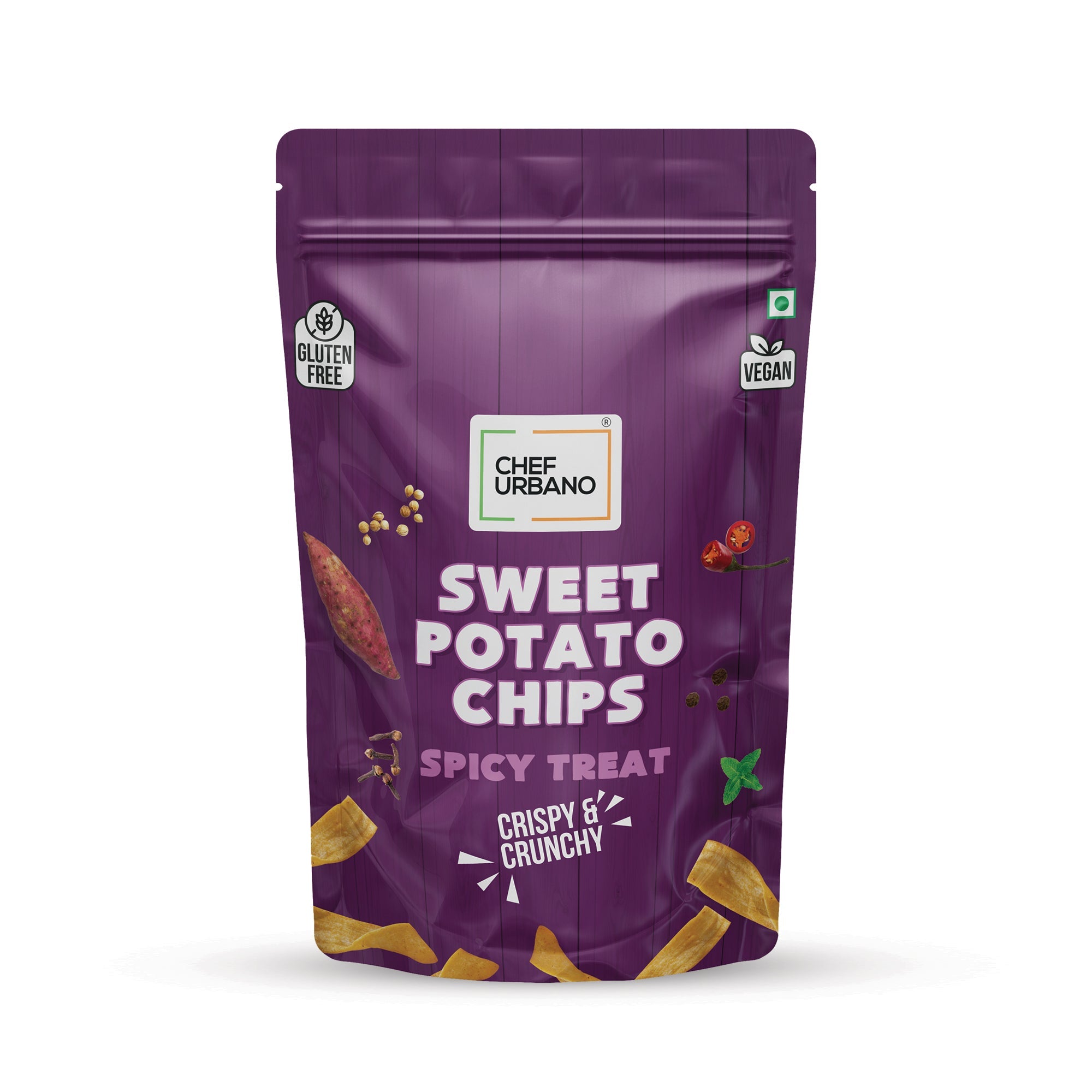 Chef Urbano Sweet Potato Chips Spicy Treat 80g
