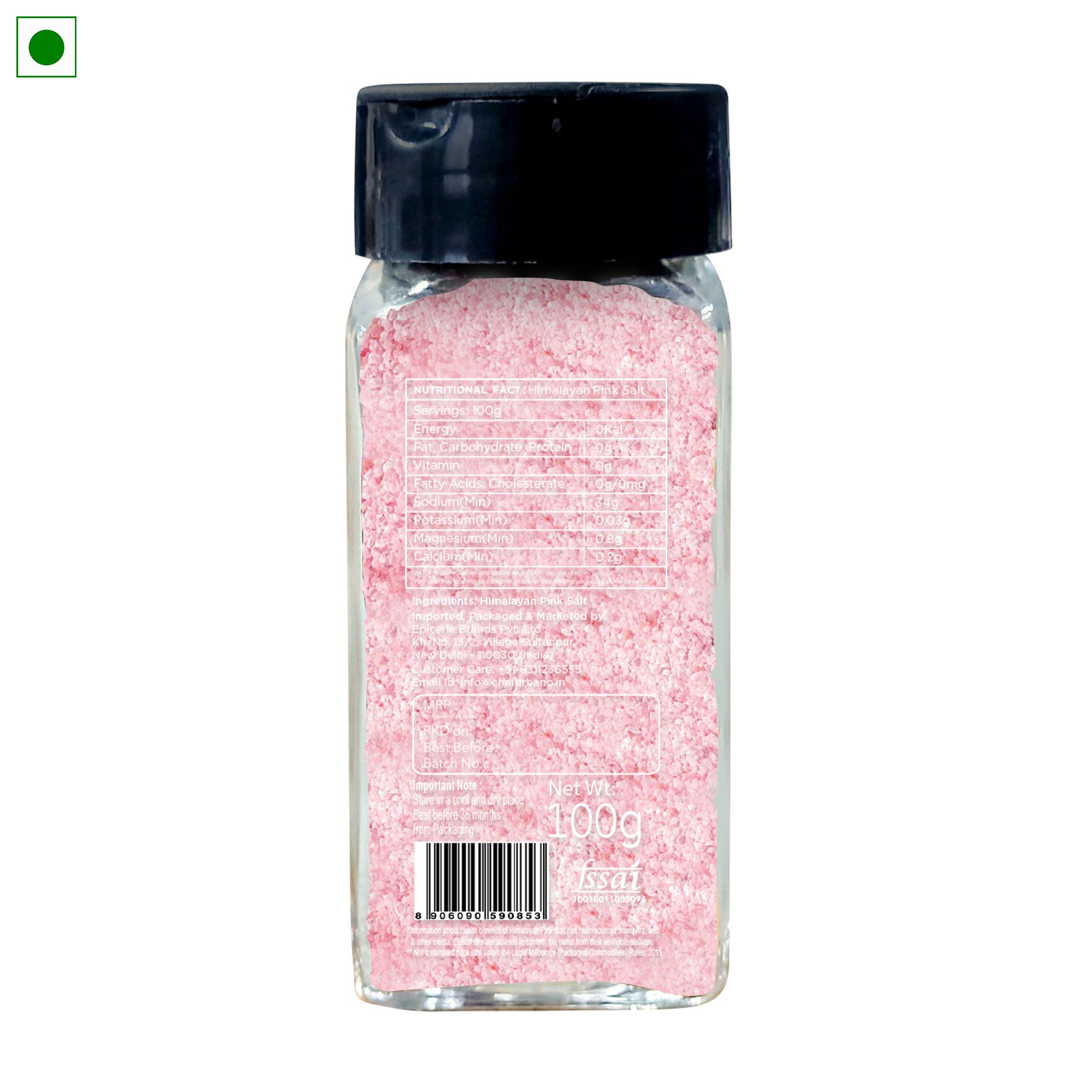 Chef Urbano Himalayan Pink Salt Sprinkler 100 Gms