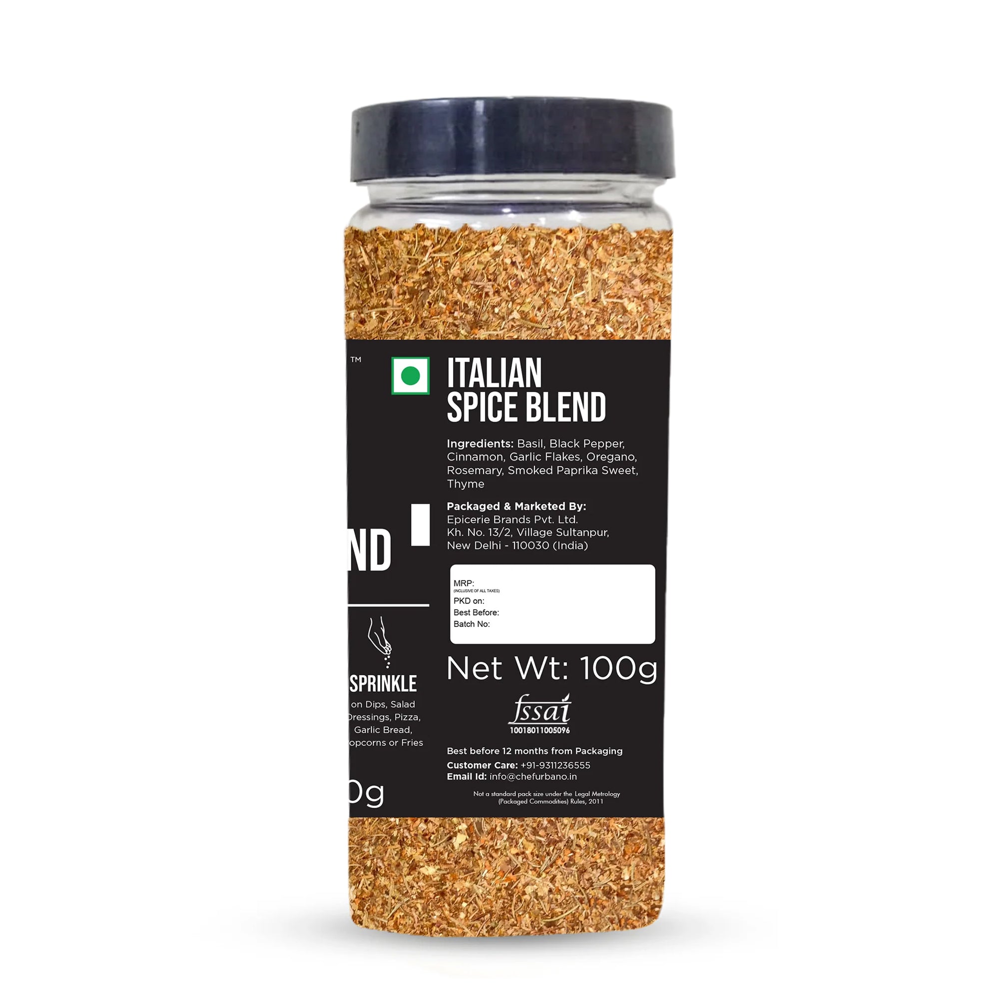 Chef Urbano Spice Mix Italian Spice Blend 100 Gms