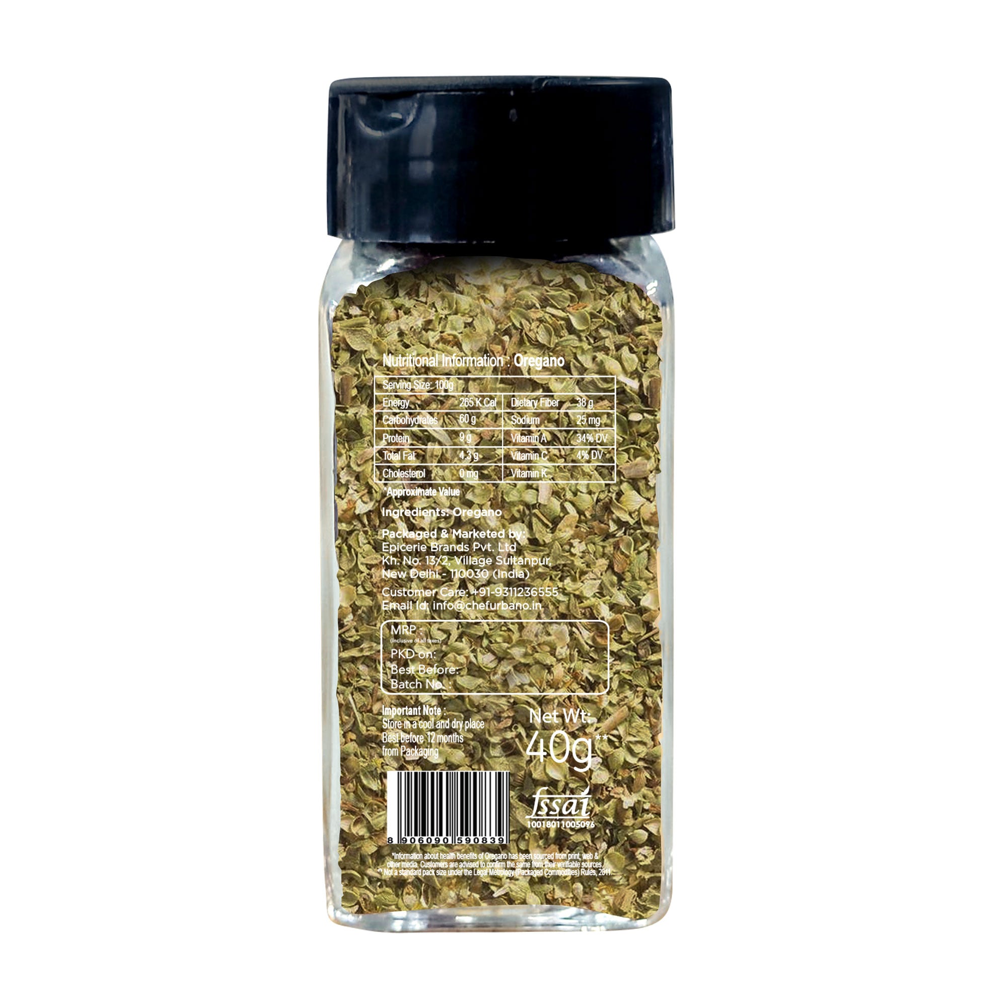 Chef Urbano Oregano Sprinkler 40g