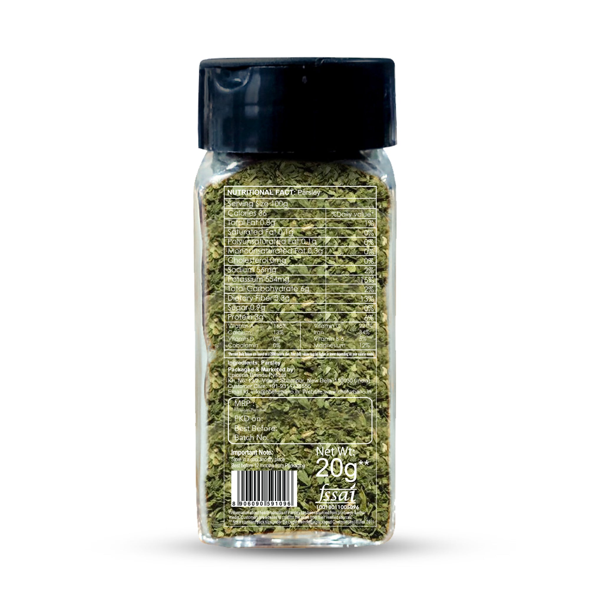 Chef Urbano Parsley 20g Sprinkler