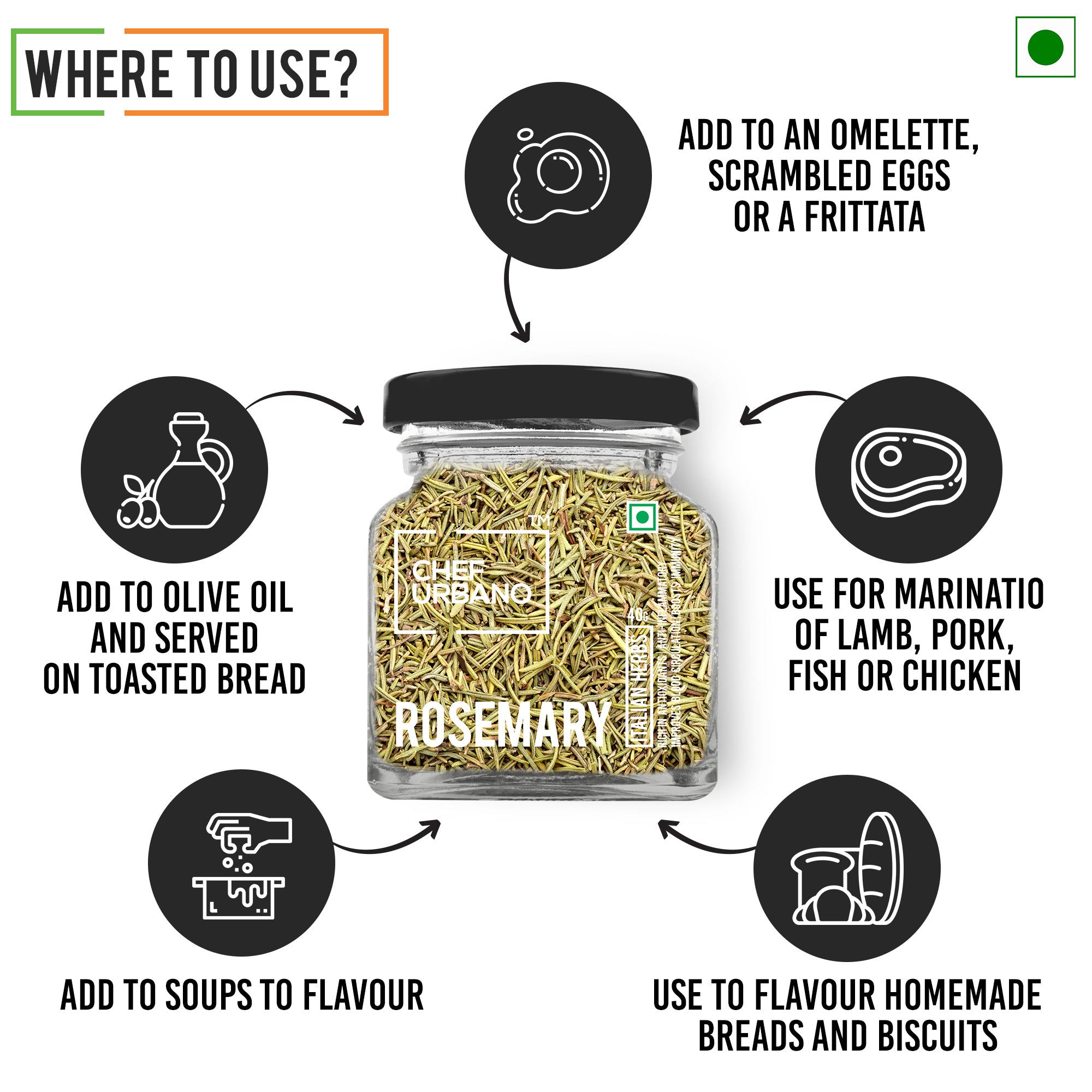 Chef Urbano Rosemary 40 Gms
