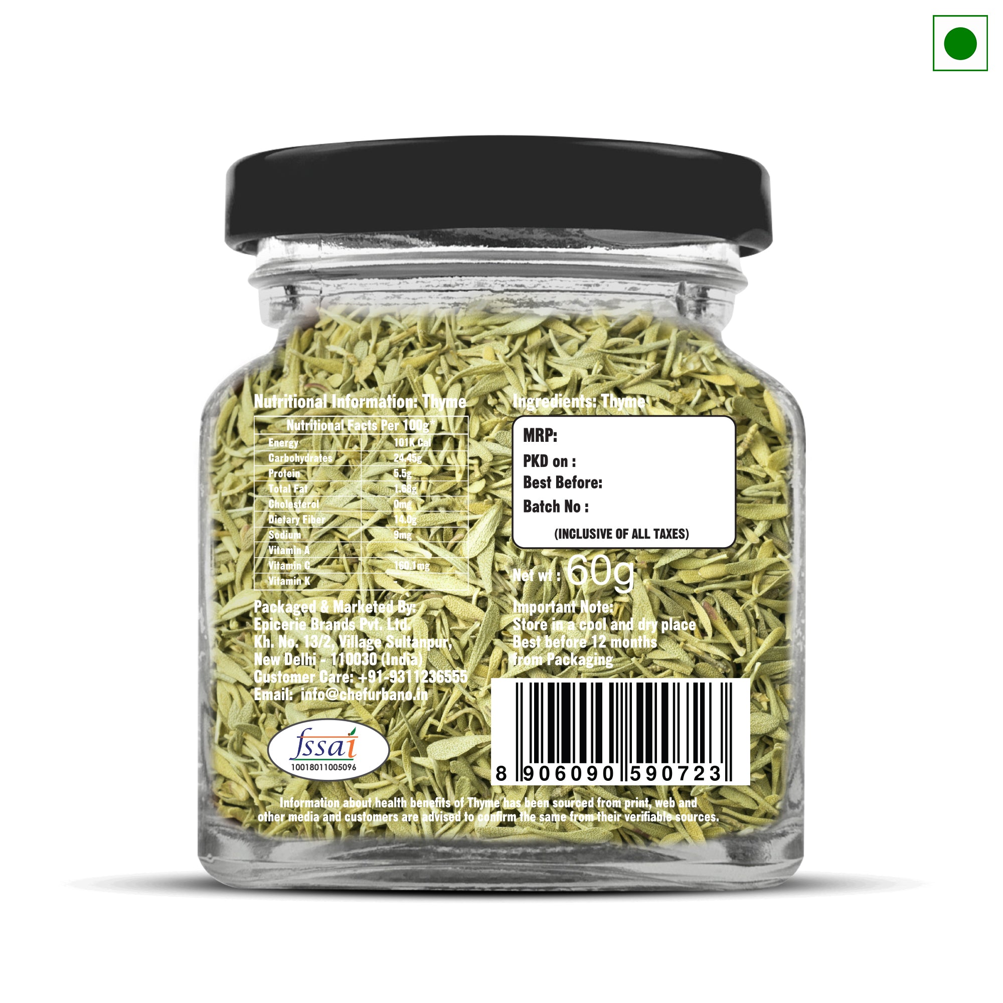 Chef Urbano Thyme 60g