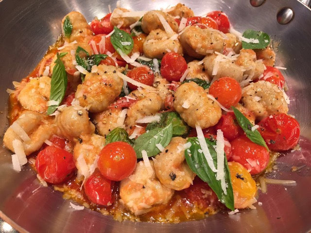7 Easy Steps to Make Quinoa Gnocchi with Cherry Tomatoes, Basil and Parmigiano Recipe
