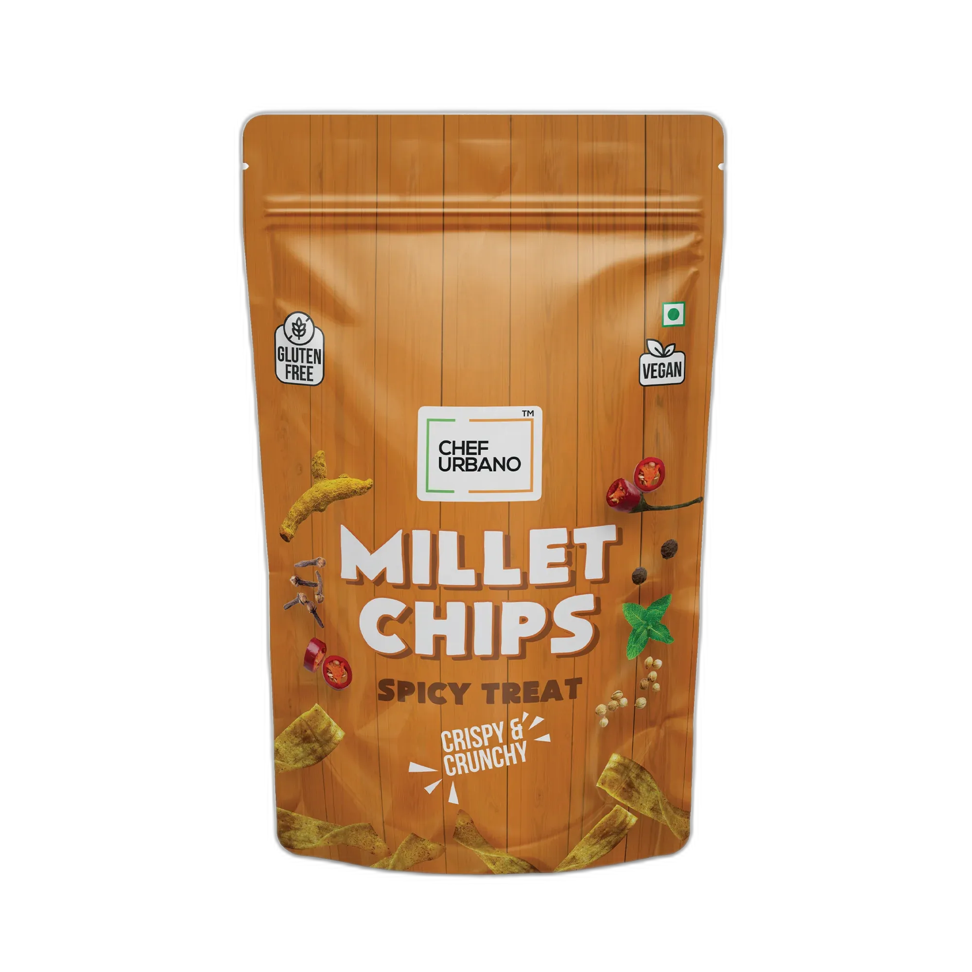 Chef Urbano Millet Chips Spicy Treat 85g