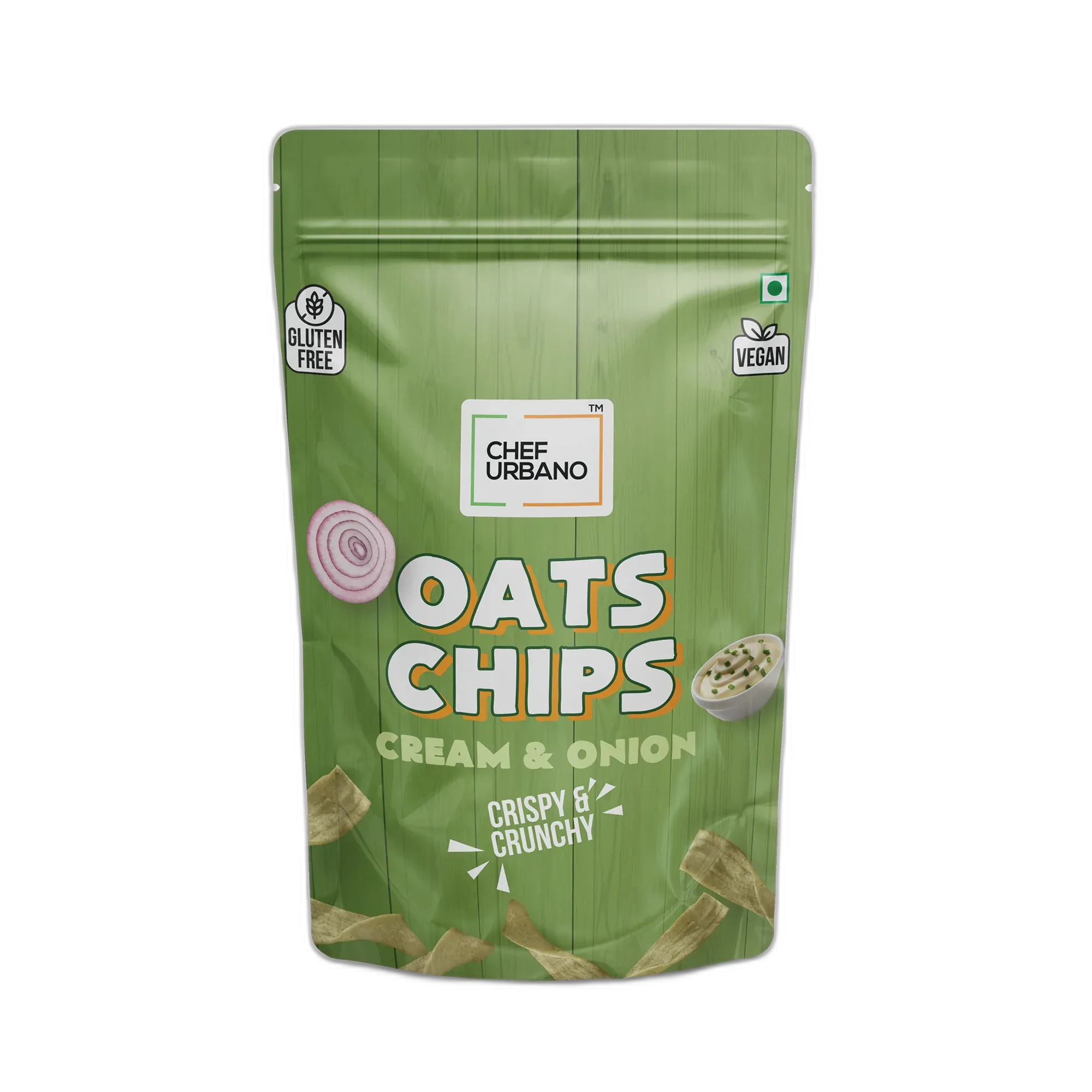 Chef Urbano Oats Chips Cream & Onion 85g