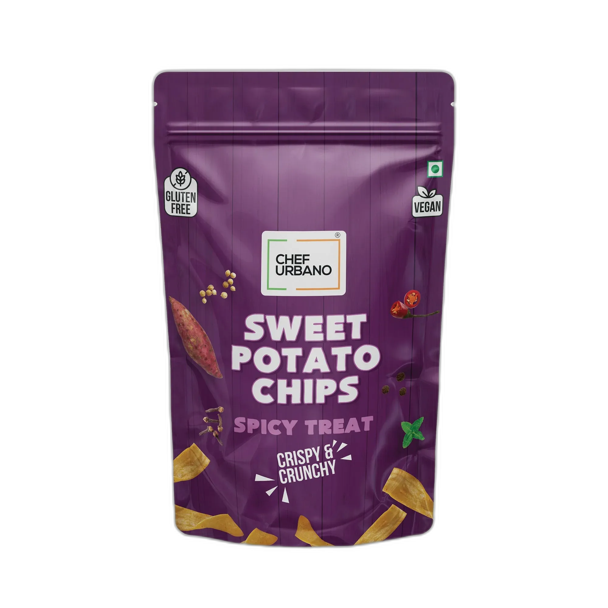Chef Urbano Sweet Potato Chips Spicy Treat 80g